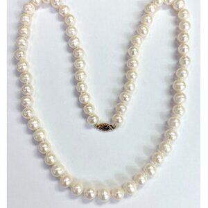 HSN Imperial Pearls 14K Solid Gold 8.5-9.5mm Freshwater Pearl 24" Necklace